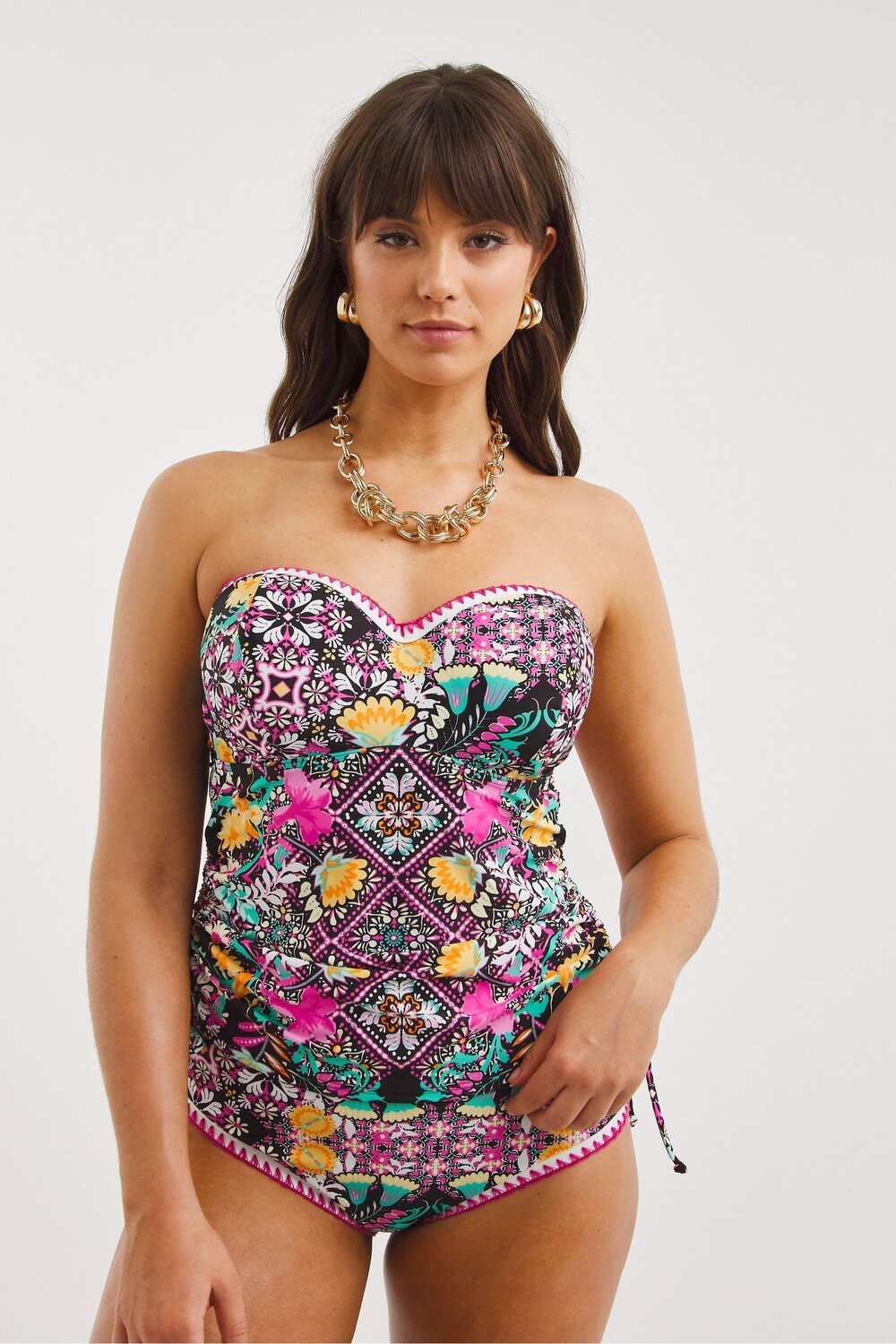 Розовый топ танкини Frida с вырезом-бандо и цветочным узором Figleaves, розовый
Розовый топ танкини Frida с вырезом-бандо и цветочным узором Figleaves, розовый