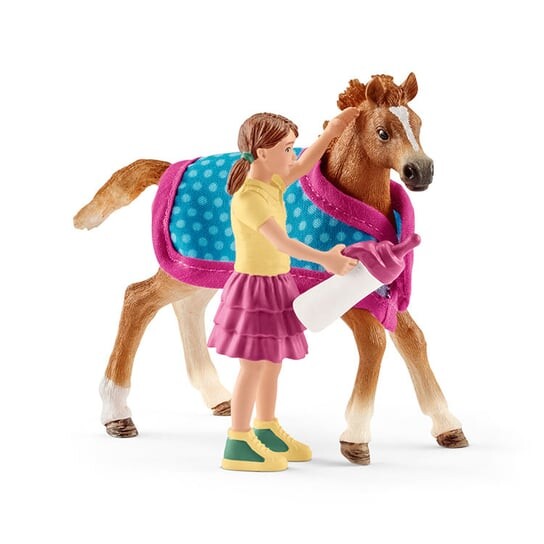 Schleich, статуэтка, Жеребенок с одеялом
Schleich, статуэтка, Жеребенок с одеялом