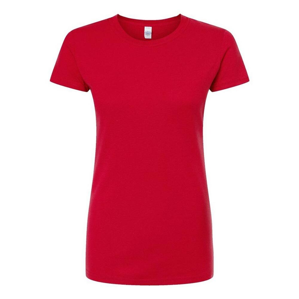 Tultex Женская футболка из тонкого джерси приталенного кроя, красный
Tultex Женская футболка из тонкого джерси приталенного кроя, красный