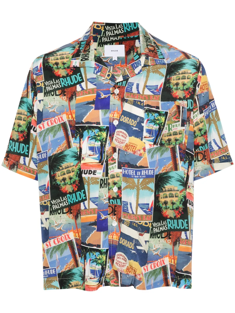 Рубашка с принтом Postal Card RHUDE, синий
Рубашка с принтом Postal Card RHUDE, синий