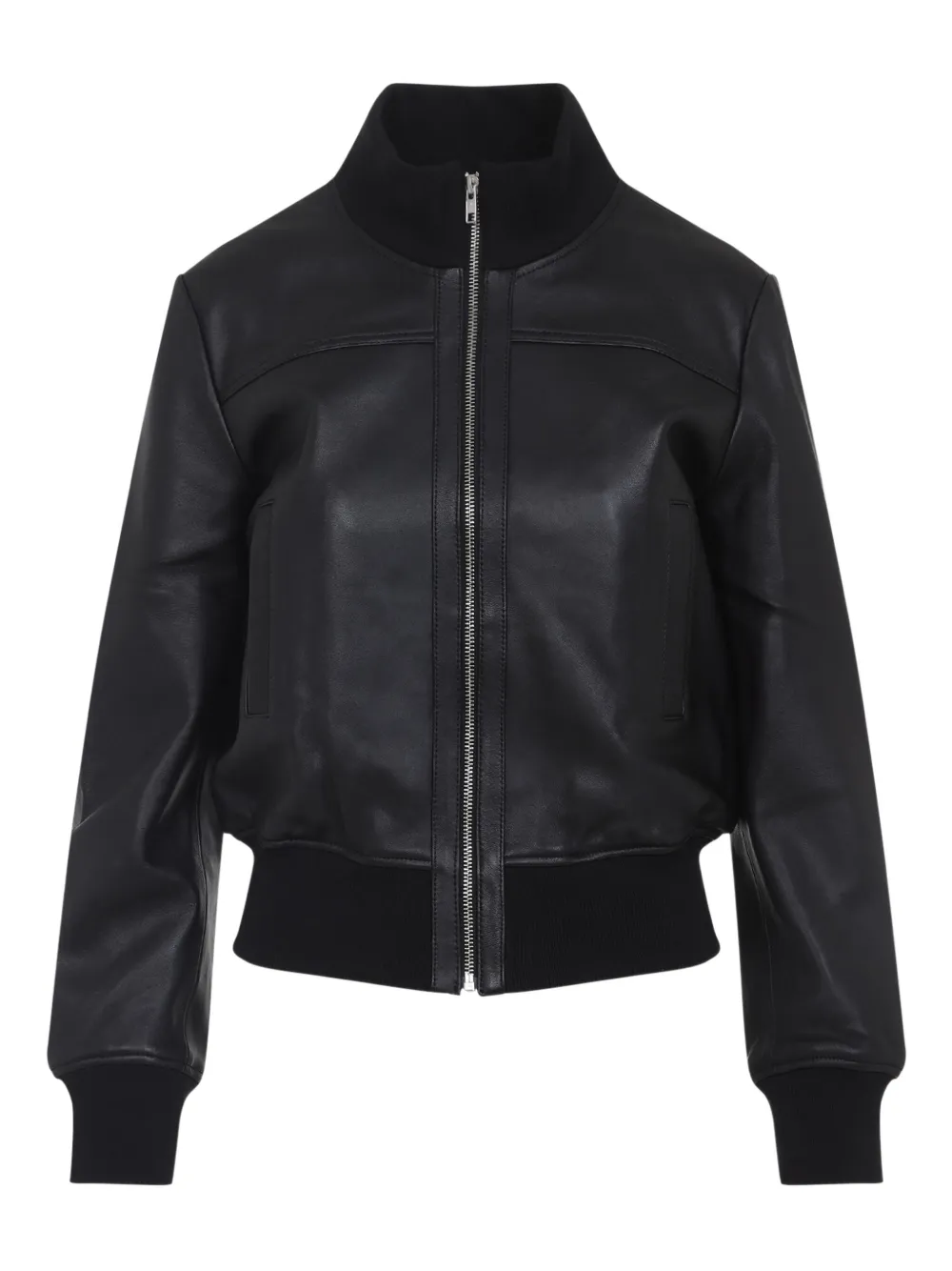 Куртка с застежкой-молнией спереди и ребристыми манжетами The Frankie Shop, черный
Куртка с застежкой-молнией спереди и ребристыми манжетами The Frankie Shop, черный