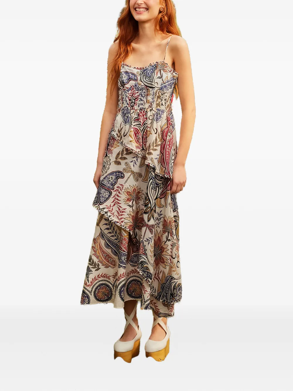 Платье миди с принтом пейсли FARM Rio, нейтральный
Платье миди с принтом пейсли FARM Rio, нейтральный