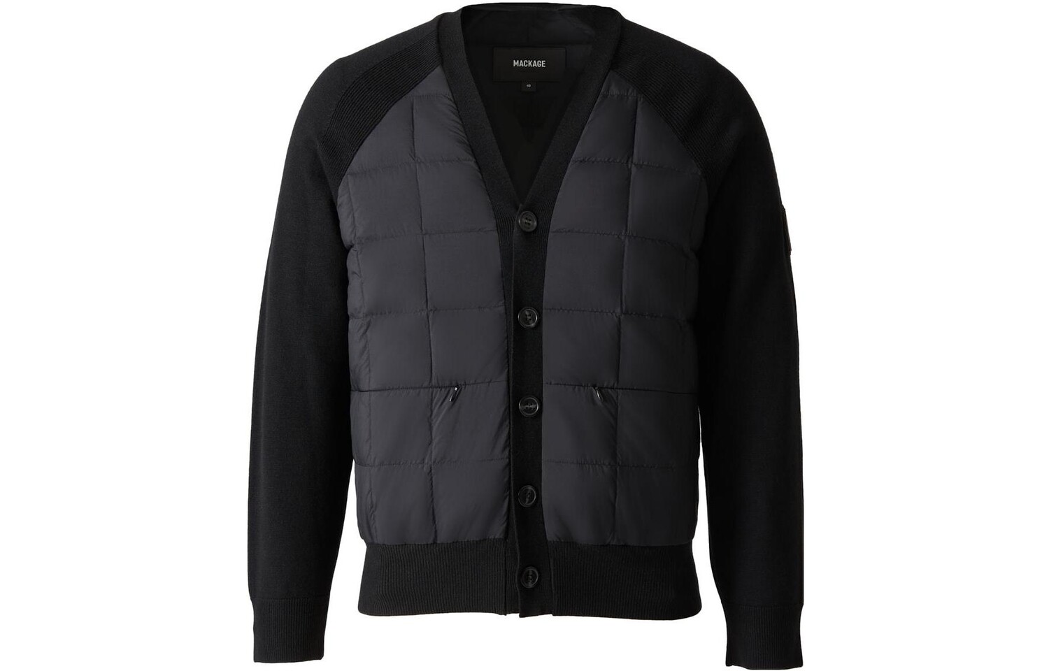 Пуховик унисекс черный Mackage 
Пуховик унисекс черный Mackage