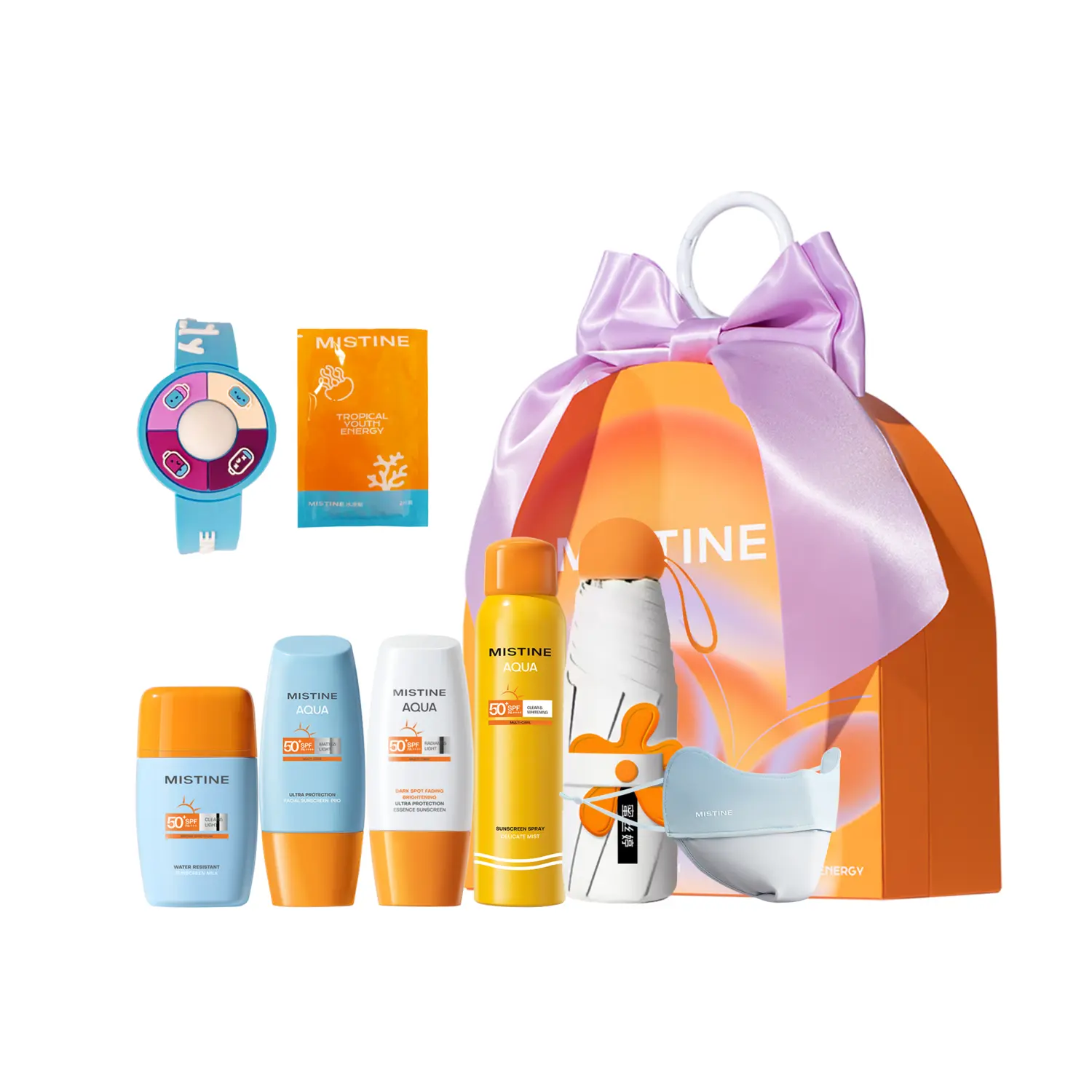 Набор для ухода за кожей с защитой от ультрафиолета Mistine
Набор для ухода за кожей с защитой от ультрафиолета Mistine