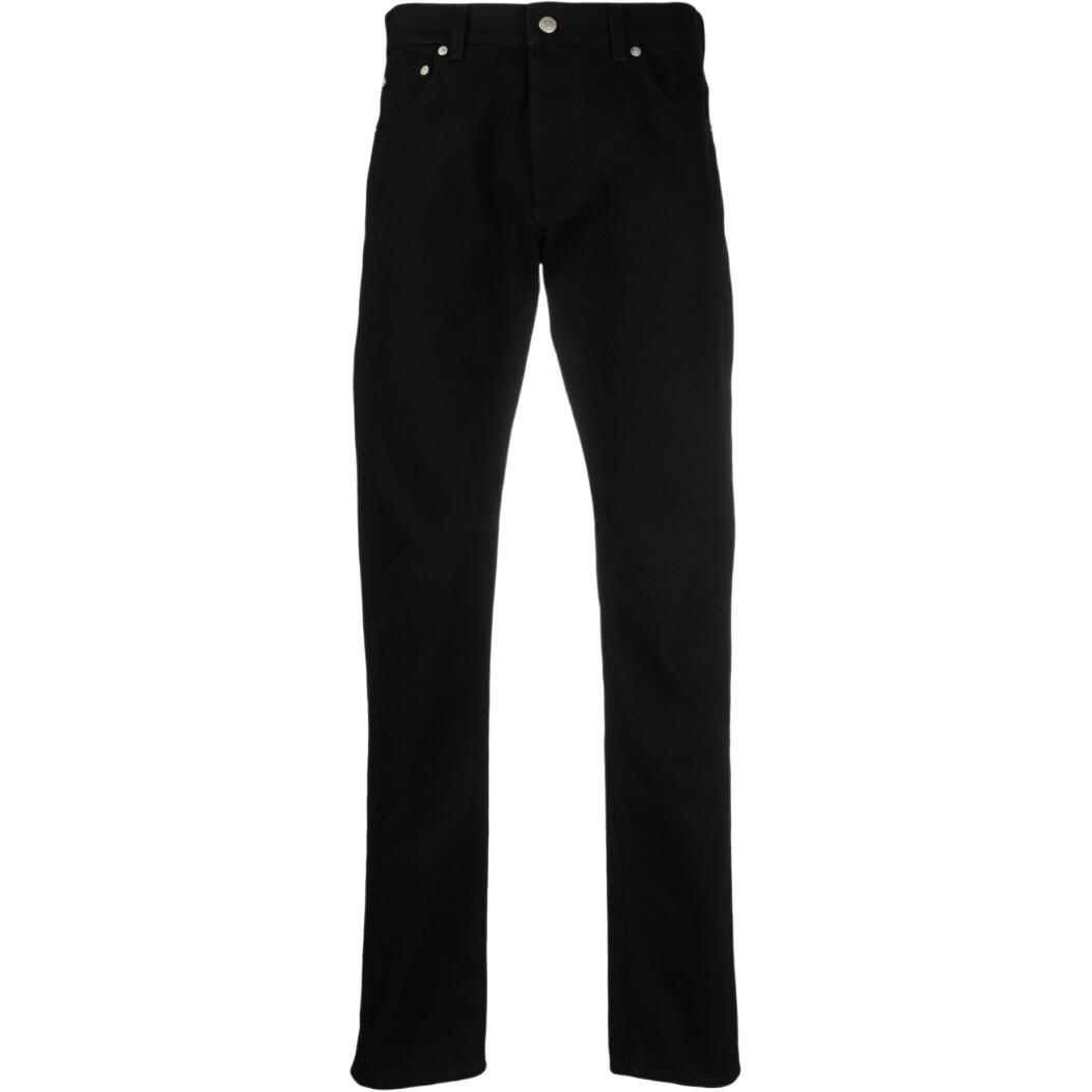 Прямые джинсы с логотипом Alexander McQueen, черные
Прямые джинсы с логотипом Alexander McQueen, черные