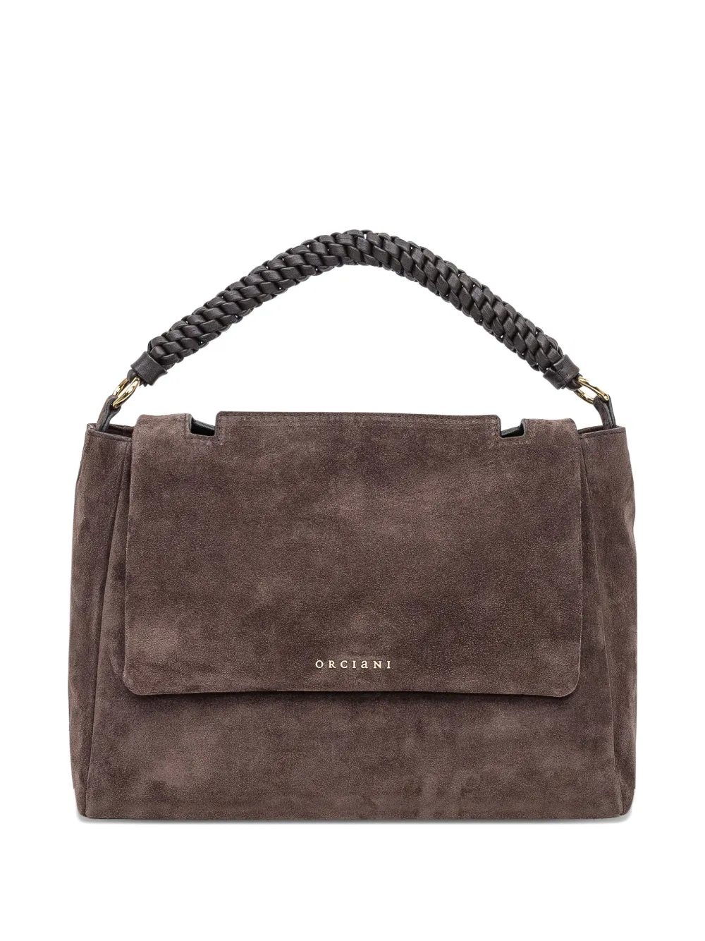 Сумка-тоут средняя Sveva Peach из замши с плетеной ручкой Orciani, коричневый
Сумка-тоут средняя Sveva Peach из замши с плетеной ручкой Orciani, коричневый