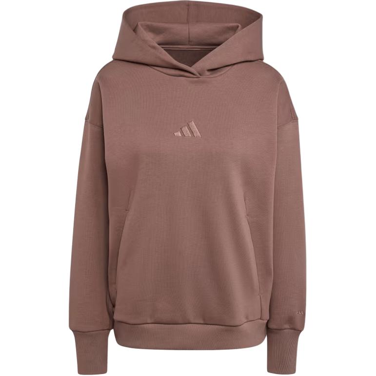 С AdiClub All Szn Флисовая свободная толстовка с капюшоном Adidas, темно-коричневый
С AdiClub All Szn Флисовая свободная толстовка с капюшоном Adidas, темно-коричневый