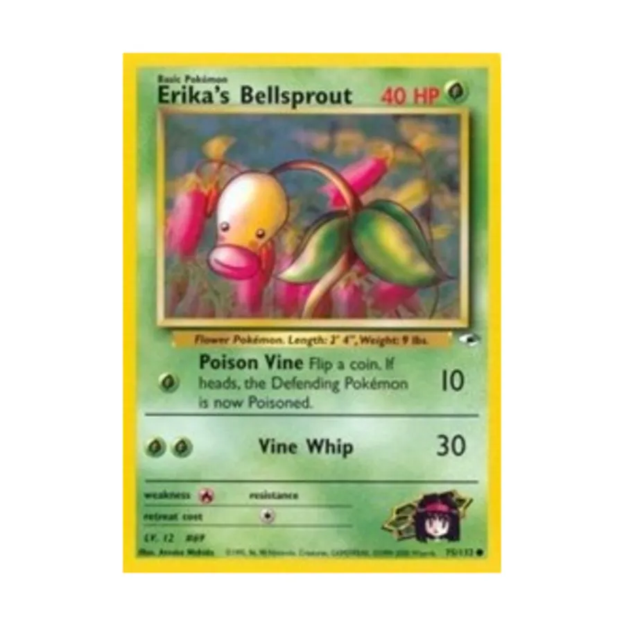 CCG Колокольчик Эрики (75) (C) #75, Pokemon - Gym Heroes - Singles
CCG Колокольчик Эрики (75) (C) #75, Pokemon - Gym Heroes - Singles