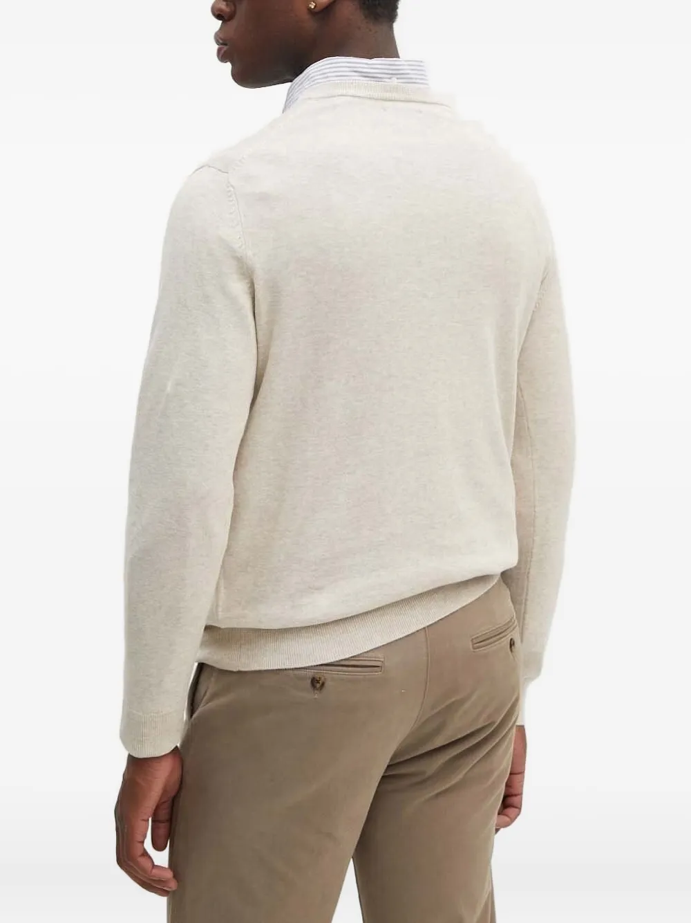 Свитер с логотипом и V-образным вырезом Gant, нейтральный
Свитер с логотипом и V-образным вырезом Gant, нейтральный