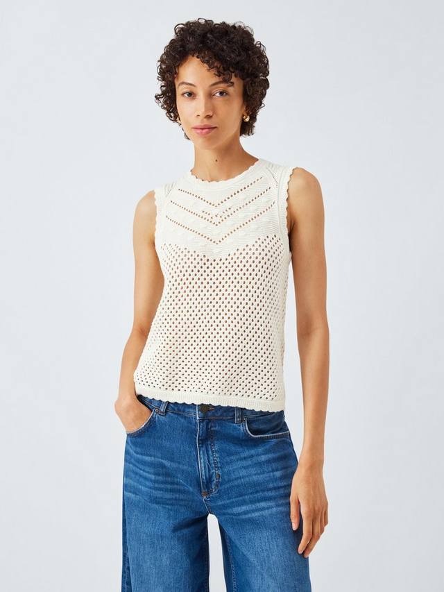 Топ с вязаным узором Adrienne Levi's, White
Топ с вязаным узором Adrienne Levi's, White