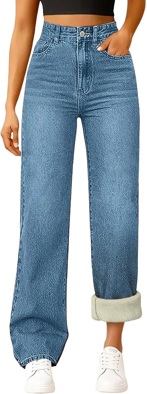 Aniywn женские джинсы с фланелевой подкладкой, прямые, plus size, утепленные
Aniywn женские джинсы с фланелевой подкладкой, прямые, plus size, утепленные