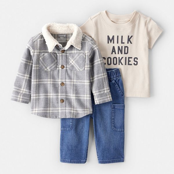 Комплект для мальчика carter’s: клетчатая куртка-рубашка, футболка и брюки Carter'S
Комплект для мальчика carter’s: клетчатая куртка-рубашка, футболка и брюки Carter'S