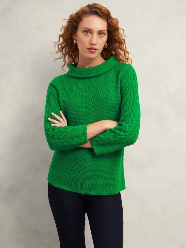 Джемпер с рукавом из кабельной вязки camilla Hobbs, зеленый
Джемпер с рукавом из кабельной вязки camilla Hobbs, зеленый