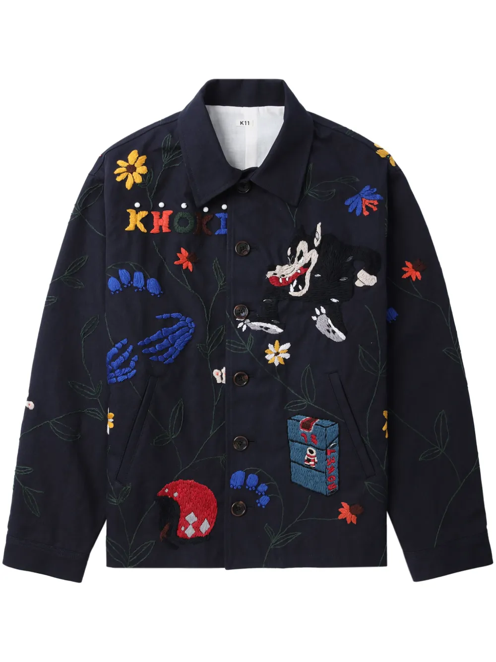 Куртка с вышивкой KHOKI, синий
Куртка с вышивкой KHOKI, синий