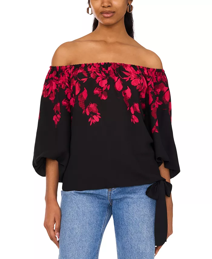 Женский топ с открытыми плечами, цветочным принтом и завязкой на подоле Sam & Jess, серый
Женский топ с открытыми плечами, цветочным принтом и завязкой на подоле Sam & Jess, серый