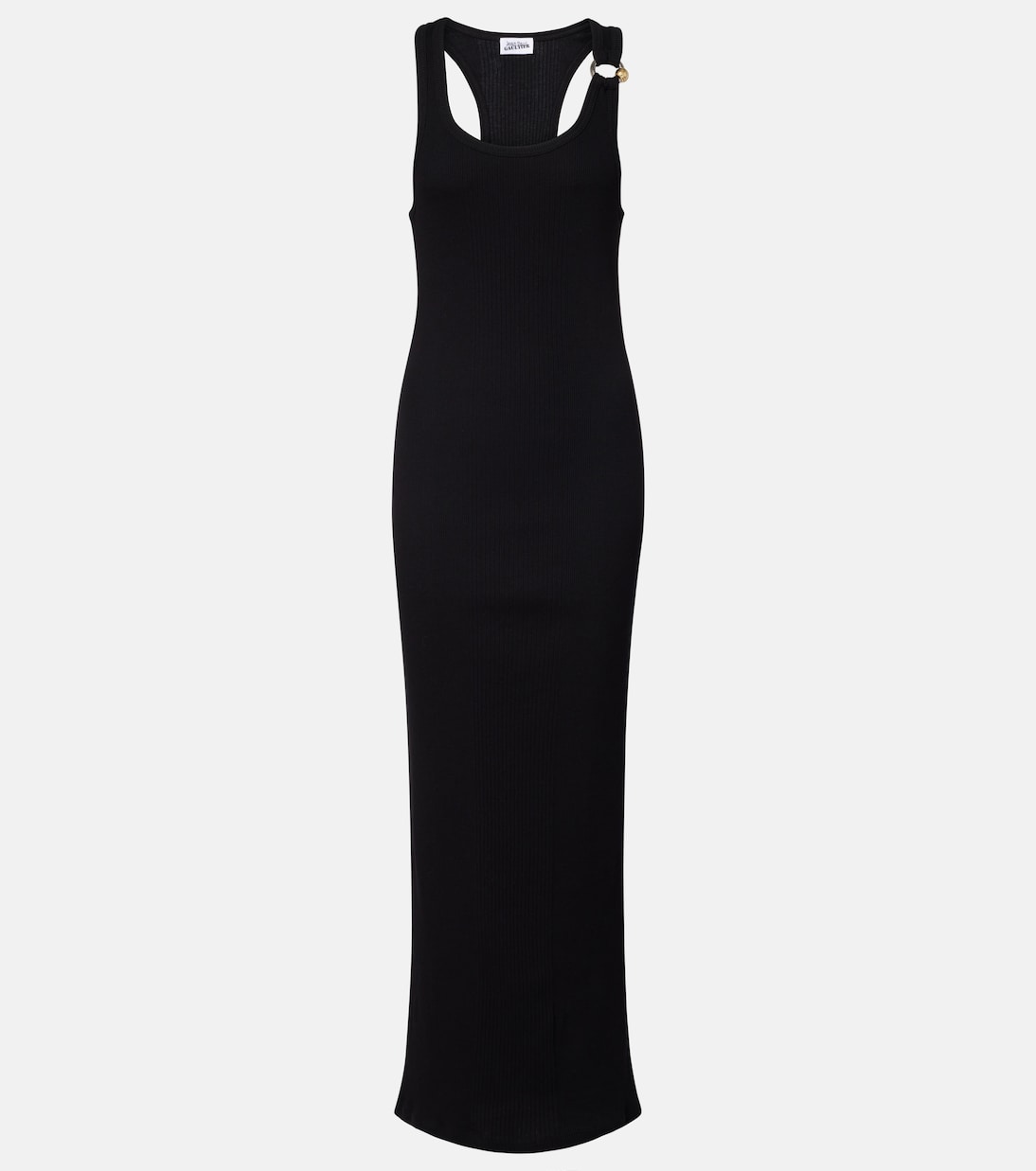 Платье макси из хлопкового джерси с пронзительным эффектом Jean Paul Gaultier, черный
Платье макси из хлопкового джерси с пронзительным эффектом Jean Paul Gaultier, черный