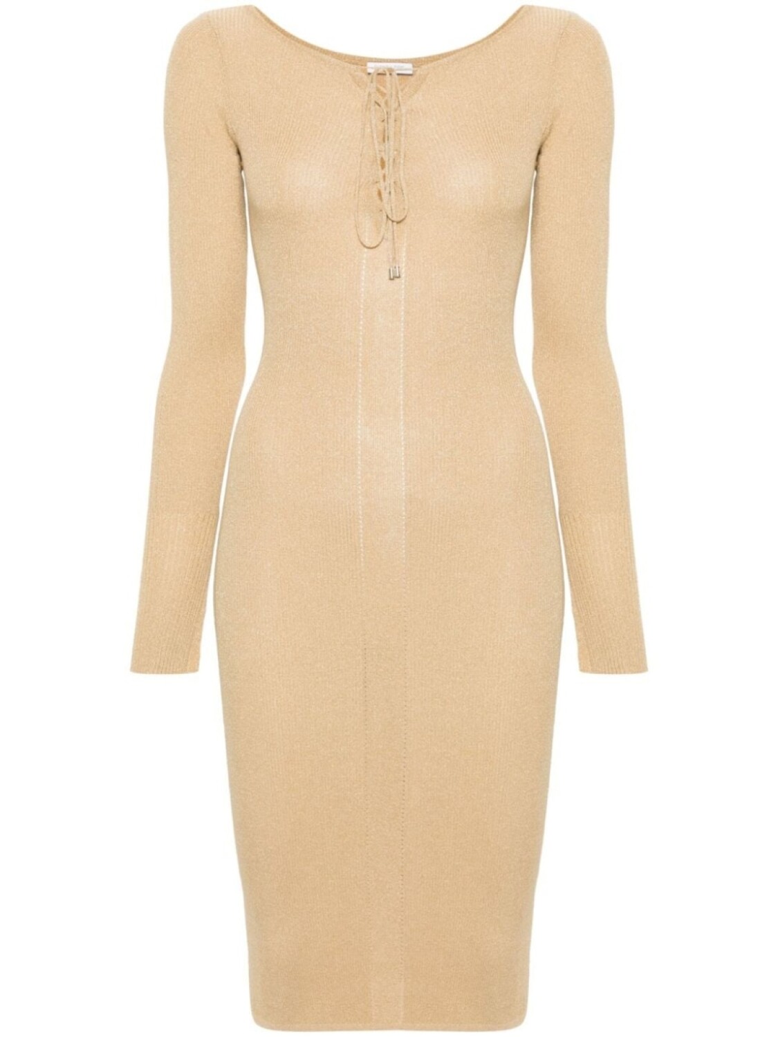 Patrizia Pepe миди-платье в рубчик с люрексом, золотистый
Patrizia Pepe миди-платье в рубчик с люрексом, золотистый