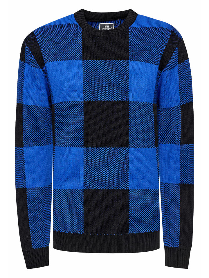 Плотный контрастный свитер крупной вязки в клетку черного цвета / Sax Rusty Neal
Плотный контрастный свитер крупной вязки в клетку черного цвета / Sax Rusty Neal