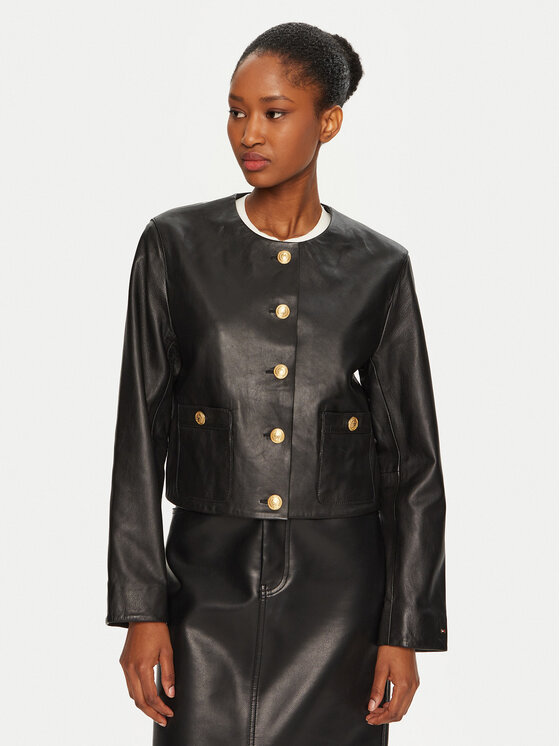 Кожаная куртка обычного кроя WW0WW43781 Tommy Hilfiger, черный
Кожаная куртка обычного кроя WW0WW43781 Tommy Hilfiger, черный