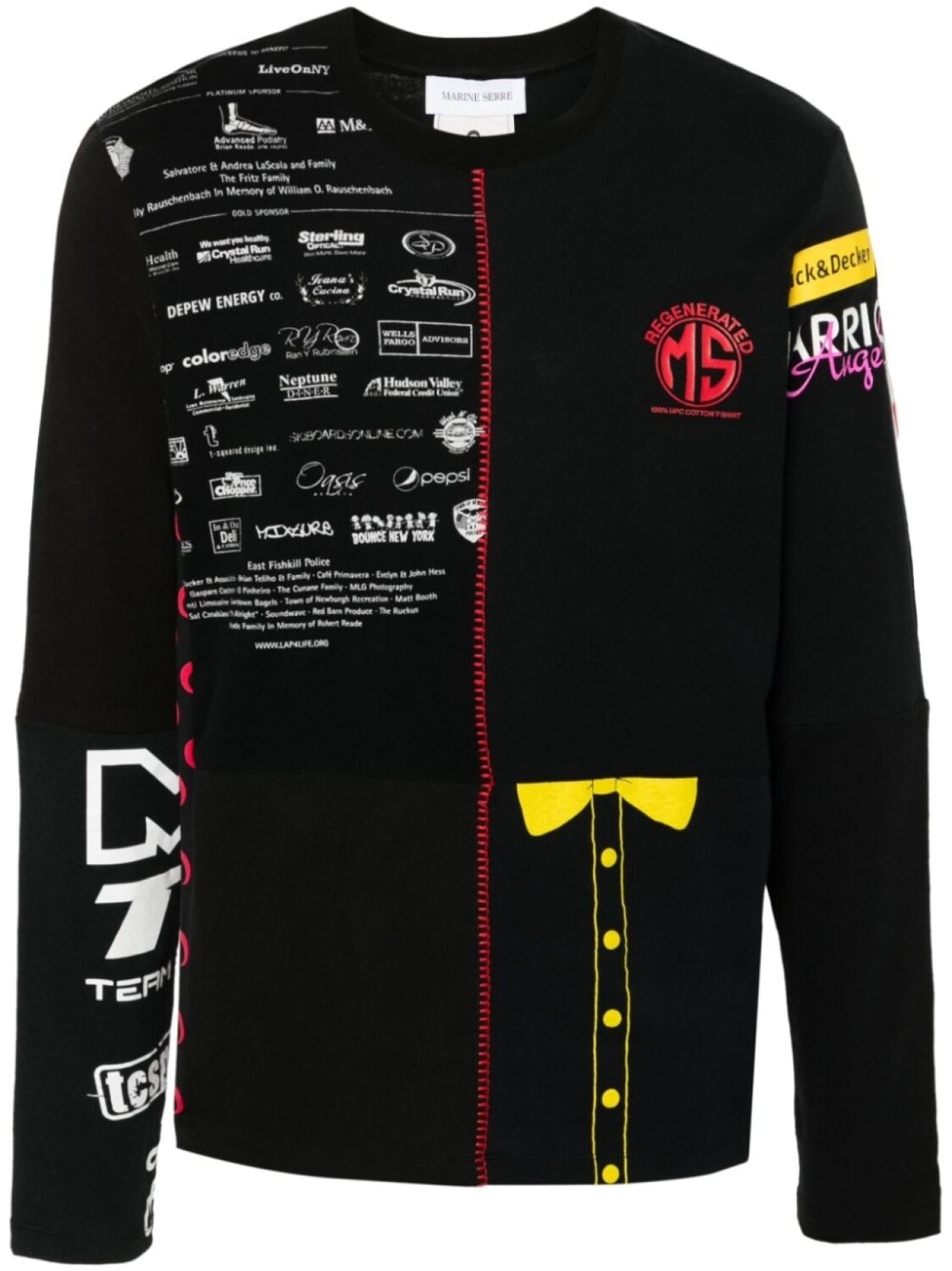 Marine Serre футболка Upcycled, черный
Marine Serre футболка Upcycled, черный