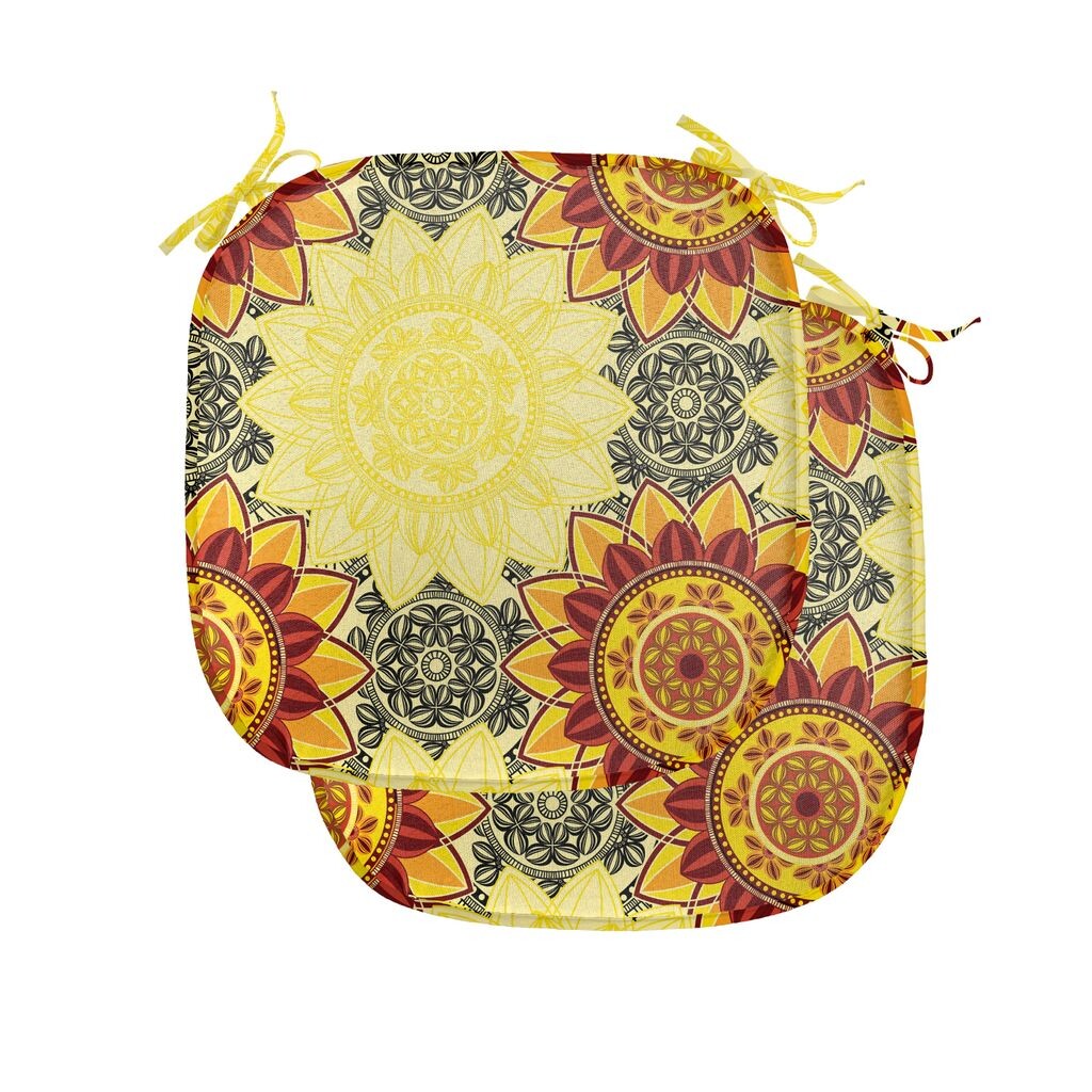 ABAKUHAUS Подушка Mandala для обеденных стульев, ярко-желтая, декоративная водонепроницаемая подушка с ремнями для кухонных сидений, 40 см x 40 см — упаковка из 2 шт., желтый черный рубин
ABAKUHAUS Подушка Mandala для обеденных стульев, ярко-желтая, декоративная водонепроницаемая подушка с ремнями для кухонных сидений, 40 см x 40 см — упаковка из 2 шт., желтый черный рубин