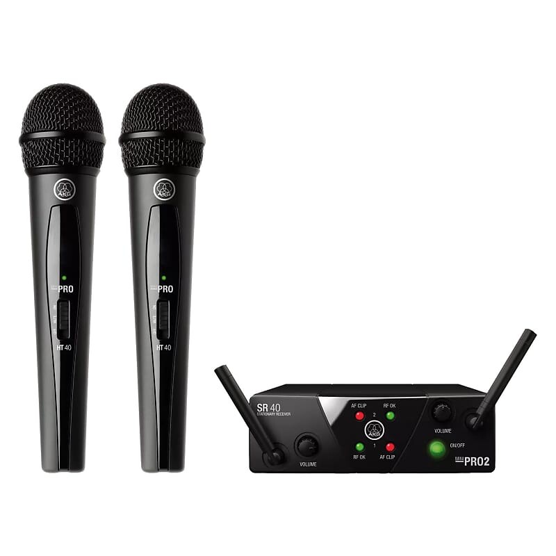 Беспроводная микрофонная система AKG WMS40 Mini Dual Vocal Set - Bands A and C
Беспроводная микрофонная система AKG WMS40 Mini Dual Vocal Set - Bands A and C