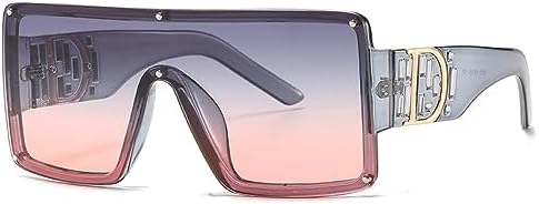 Модные солнцезащитные очки-моноблок 2027 года для женщин, квадратные солнцезащитные очки для мужчин, винтажные градиентные очки с защитой от УФ-излучения UV400 MTZJH, Gray Gray Pink
Модные солнцезащитные очки-моноблок 2027 года для женщин, квадратные солнцезащитные очки для мужчин, винтажные градиентные очки с защитой от УФ-излучения UV400 MTZJH, Gray Gray Pink