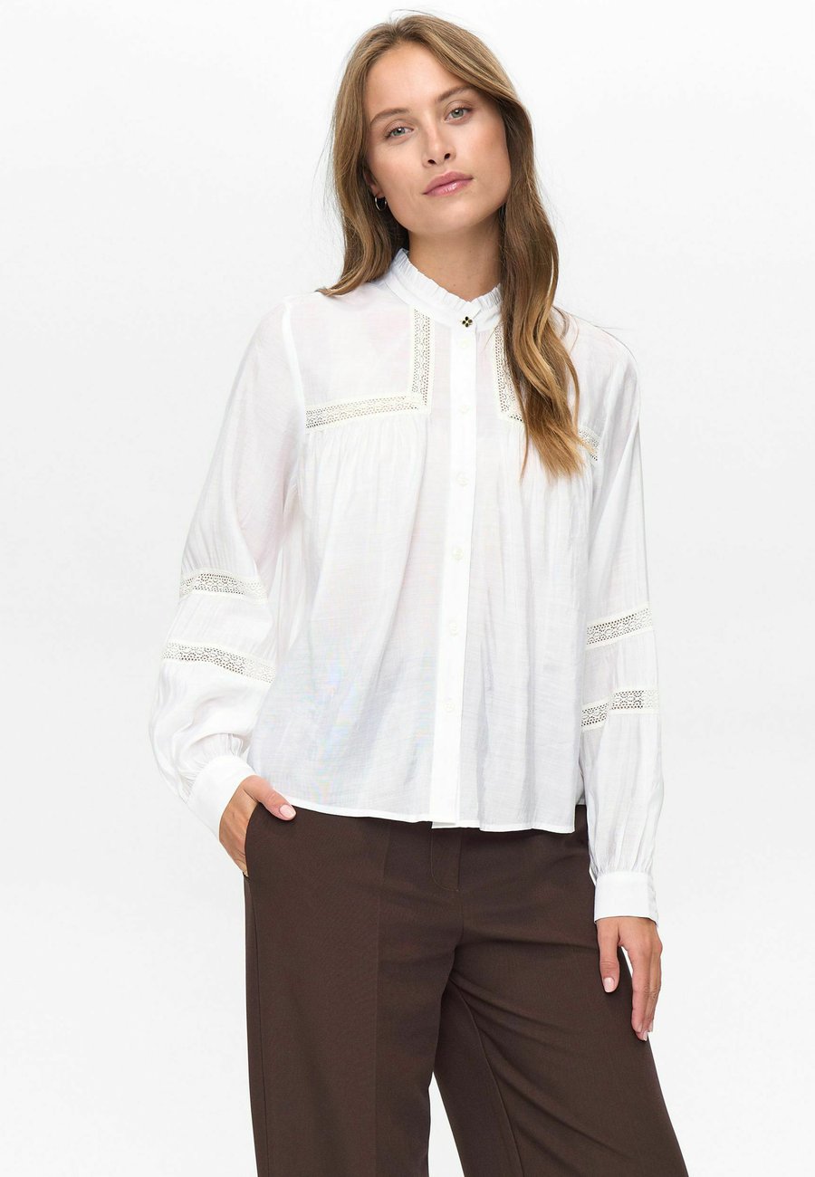 Блуза Nümph Button-down blouse, Bright White/White
Блуза Nümph Button-down blouse, Bright White/White