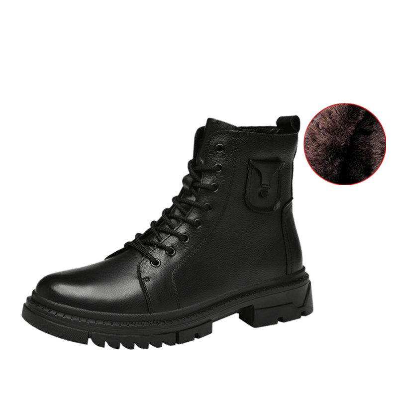 BAGE Мужские ботинки Martin черные с черной флисовой подкладкой, цвет Black Fleece-Lined
BAGE Мужские ботинки Martin черные с черной флисовой подкладкой, цвет Black Fleece-Lined