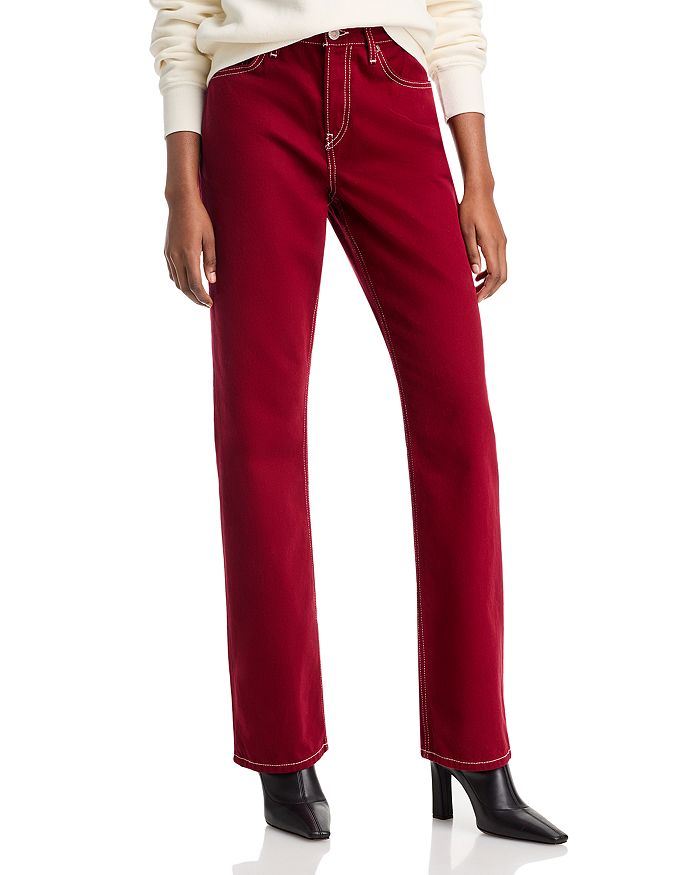 Стандартные прямые джинсы с высокой посадкой цвета смородины RE/DONE, красный
Стандартные прямые джинсы с высокой посадкой цвета смородины RE/DONE, красный