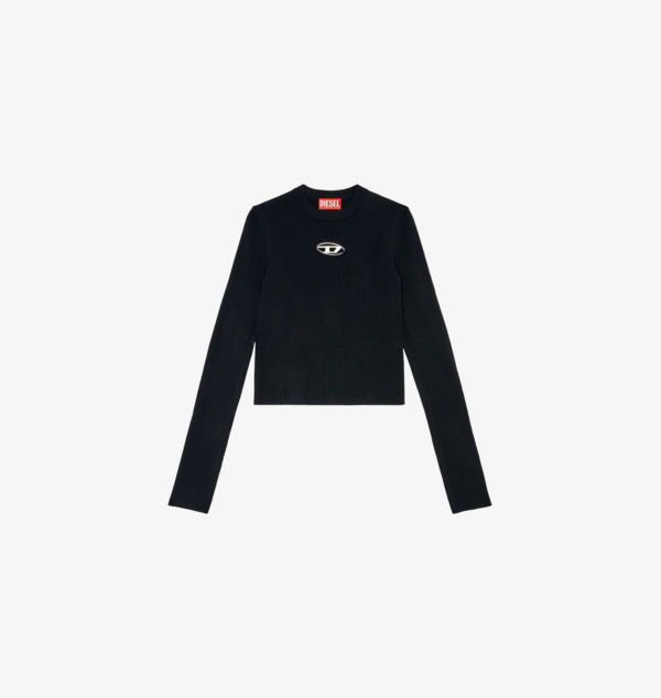 Вязаный джемпер с длинными рукавами и вышитым логотипом M-Valari Diesel, цвет 9xx
Вязаный джемпер с длинными рукавами и вышитым логотипом M-Valari Diesel, цвет 9xx