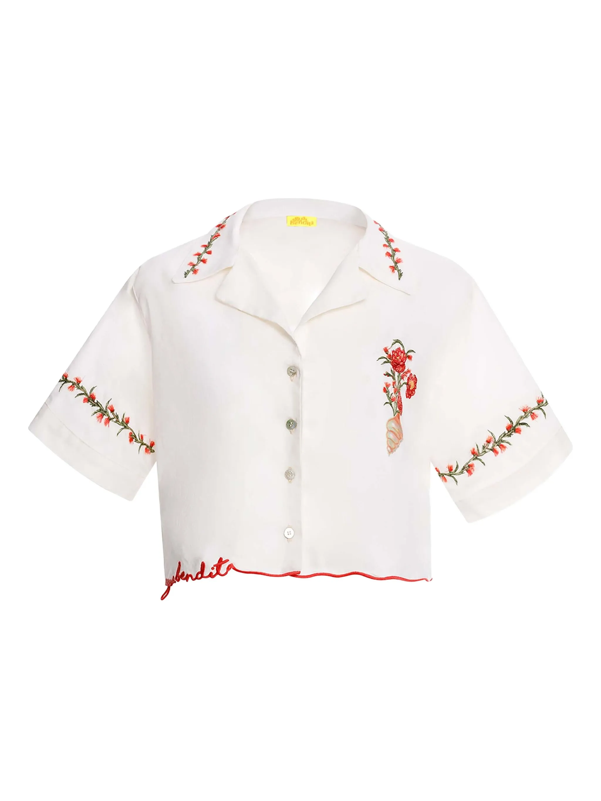 Топ Itsy с фестонами и цветочной вышивкой Agua Bendita, белый
Топ Itsy с фестонами и цветочной вышивкой Agua Bendita, белый