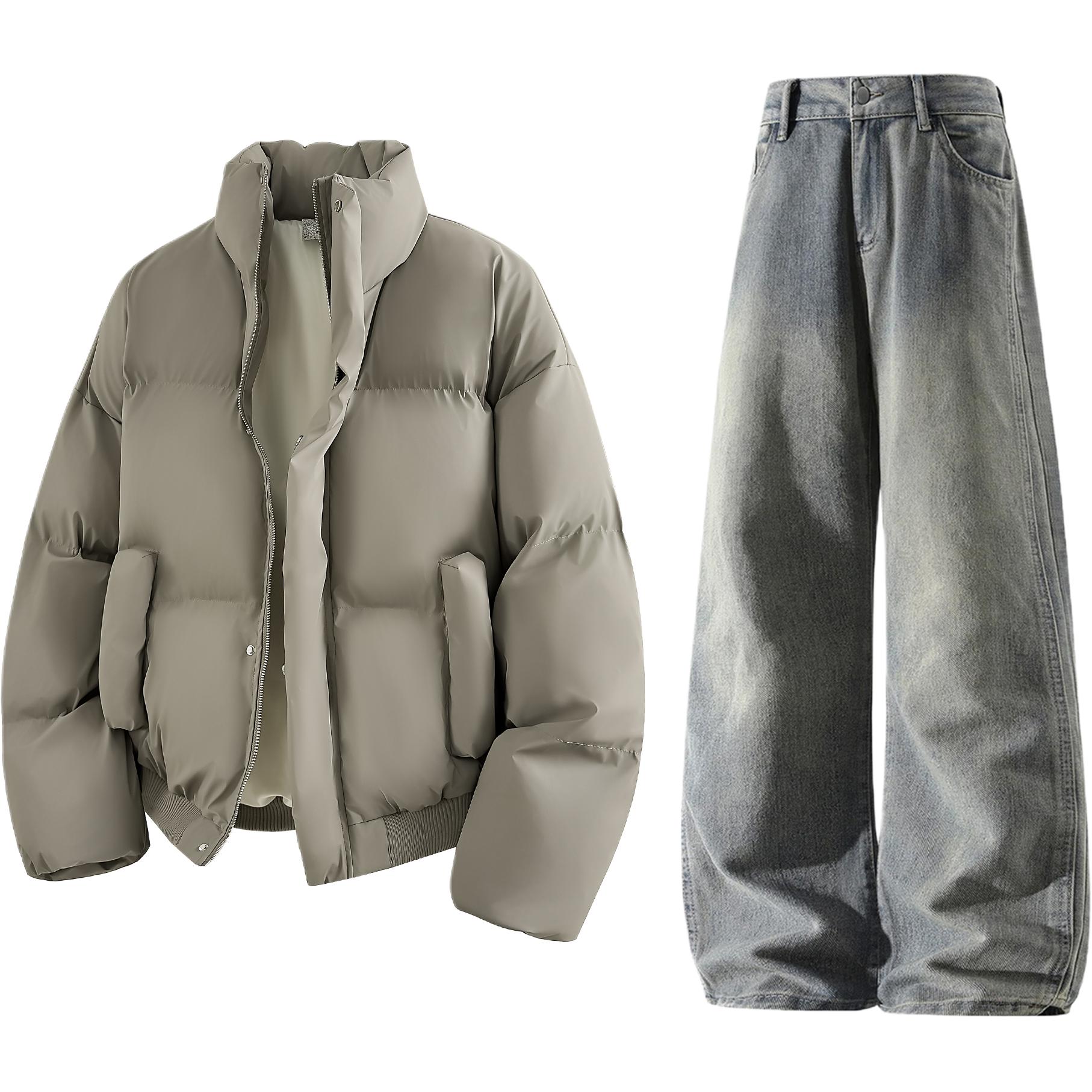 Повседневная спортивная одежда унисекс с воротником стойкой, утепленная и с флисовой подкладкой X1617, coffee color cotton jacket+желтый mud jeans
Повседневная спортивная одежда унисекс с воротником стойкой, утепленная и с флисовой подкладкой X1617, coffee color cotton jacket+желтый mud jeans