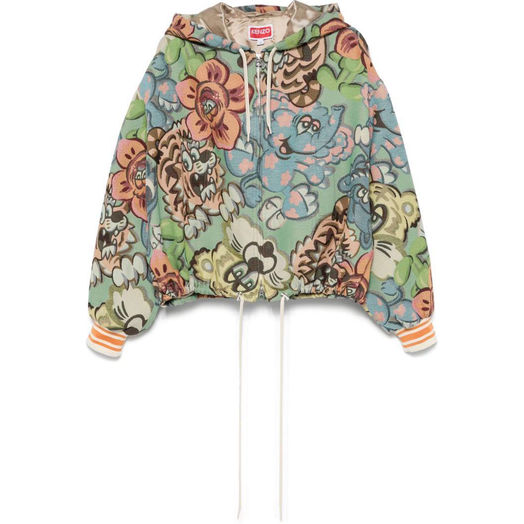 KENZO Верди жаккардовая куртка с узором, Light Green
KENZO Верди жаккардовая куртка с узором, Light Green