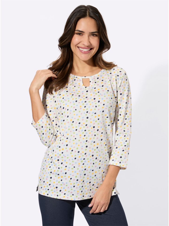 Рубашка с рукавами 3/4 и принтом экрю Sieh an!
Рубашка с рукавами 3/4 и принтом экрю Sieh an!