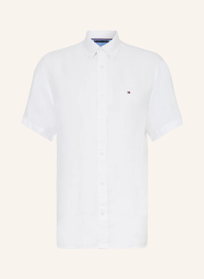 Рубашка прямого кроя с короткими рукавами из льна Tommy Hilfiger, белый
Рубашка прямого кроя с короткими рукавами из льна Tommy Hilfiger, белый