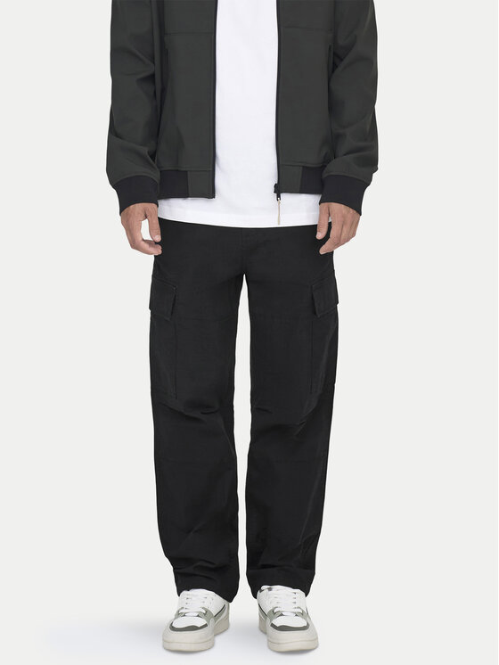 Брюки loose fit Ray 22028640 Only & Sons, черный
Брюки loose fit Ray 22028640 Only & Sons, черный