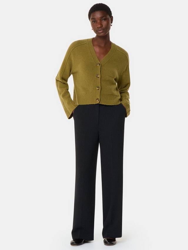 Идеальные брюки из крепа Whistles, черный 
Идеальные брюки из крепа Whistles, черный