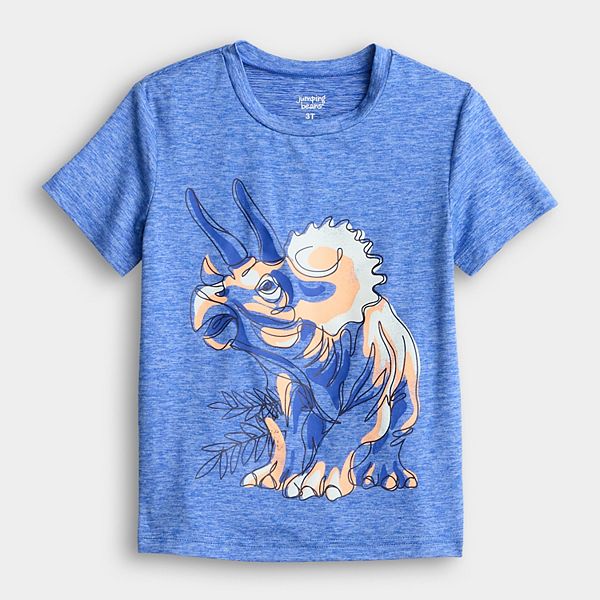 Детская футболка с коротким рукавом и принтом Jumping Beans, Blue Triceratops
Детская футболка с коротким рукавом и принтом Jumping Beans, Blue Triceratops