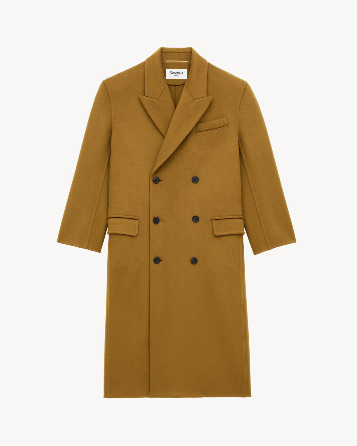 Длинное пальто из шерсти Saint Laurent, оранжевый
Длинное пальто из шерсти Saint Laurent, оранжевый