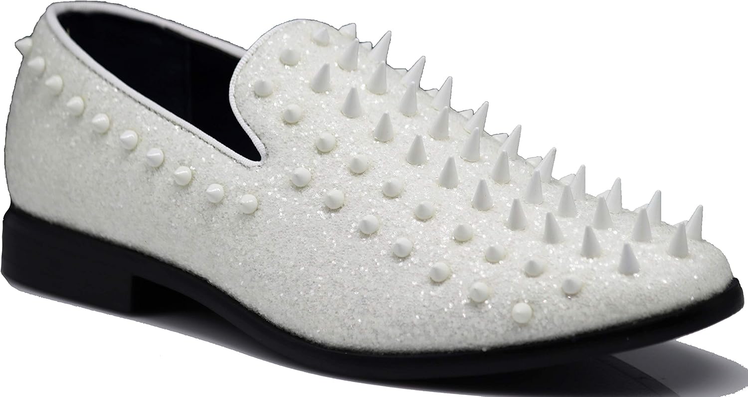 Мужские винтажные лоферы SPK09 с шипами, слипоны, модная обувь, классические вечерние туфли-токседо Enzo Romeo, белый
Мужские винтажные лоферы SPK09 с шипами, слипоны, модная обувь, классические вечерние туфли-токседо Enzo Romeo, белый