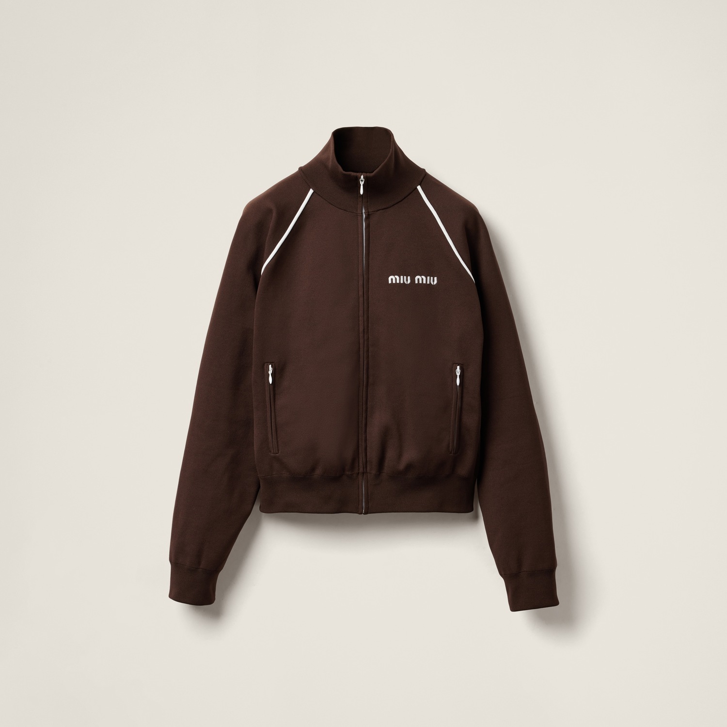 Свитшот из технической пряжи MIU MIU, какао коричневый
Свитшот из технической пряжи MIU MIU, какао коричневый