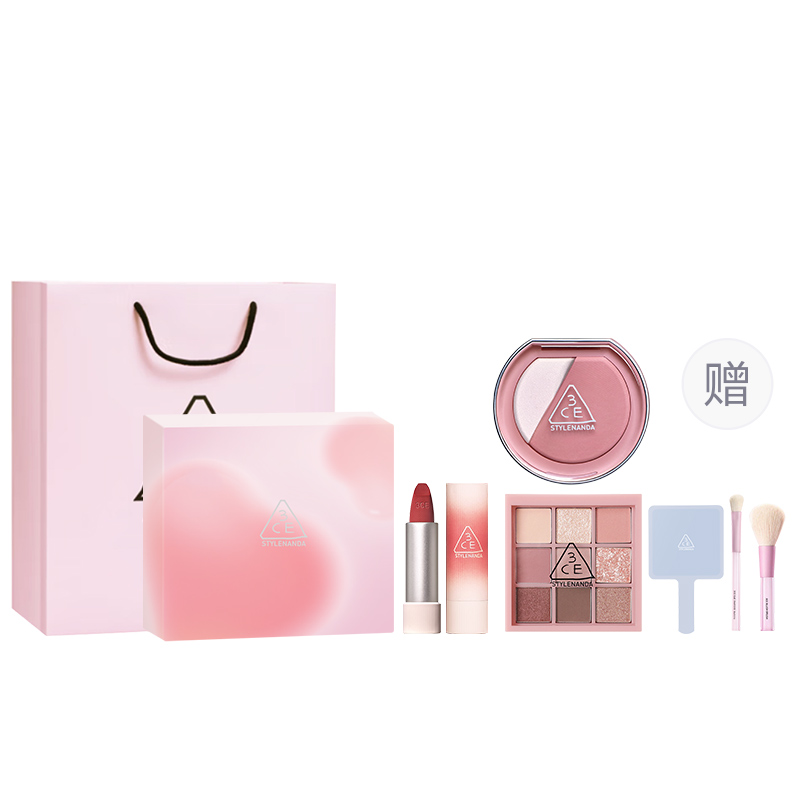 Палитра хайлайтеров с девятью оттенками в комплекте с набором косметики Embrace легко растушевывается и держится долго 3CE
Палитра хайлайтеров с девятью оттенками в комплекте с набором косметики Embrace легко растушевывается и держится долго 3CE