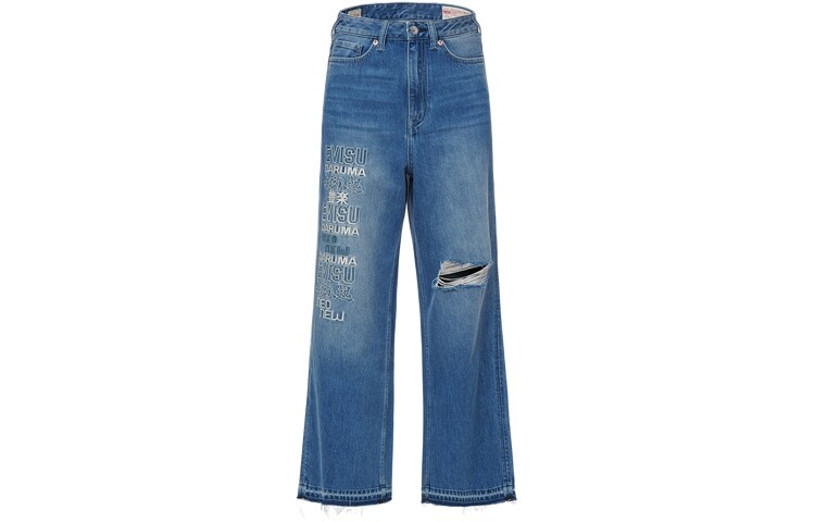 Джинсы женские деним синие Evisu
Джинсы женские деним синие Evisu