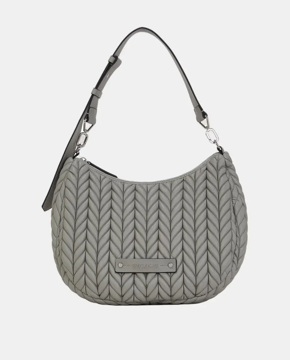 Большая сумка через плечо из переработанного полиамида с застежкой-молнией Karl Lagerfeld, серый
Большая сумка через плечо из переработанного полиамида с застежкой-молнией Karl Lagerfeld, серый