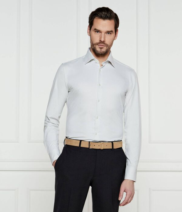 Рубашка мужская Boss однотонная, белый
Рубашка мужская Boss однотонная, белый