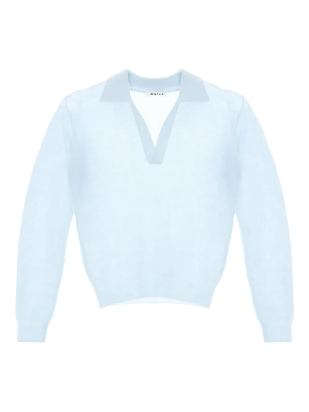 Трикотажный топ с V-образным вырезом Auralee, синий
Трикотажный топ с V-образным вырезом Auralee, синий