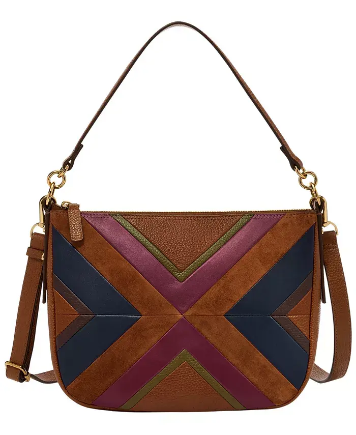 Жоли пэчворк сумка через плечо Fossil, коричневый
Жоли пэчворк сумка через плечо Fossil, коричневый