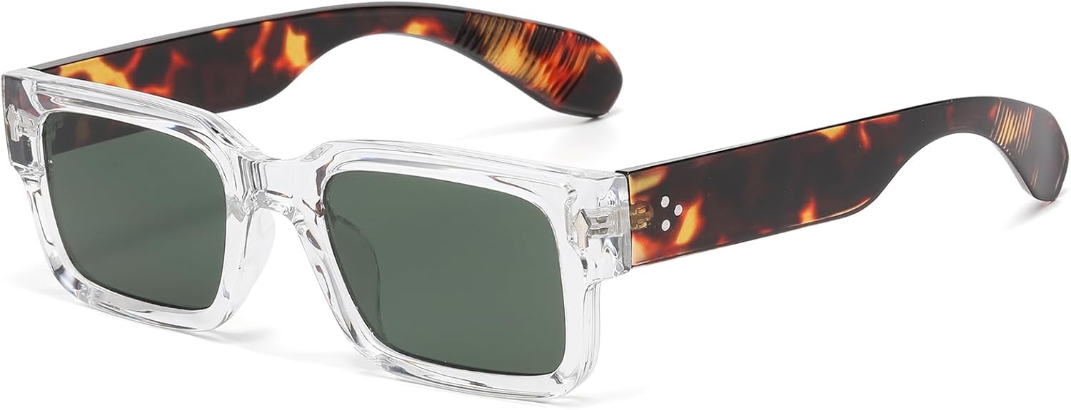 Солнцезащитные очки EYLRIM в квадратной оправе для женщин и мужчин, модные массивные прямоугольные солнцезащитные очки черного цвета с защитой от УФ-излучения UV400, A16 Transparent Leopard Leg/G15
Солнцезащитные очки EYLRIM в квадратной оправе для женщин и мужчин, модные массивные прямоугольные солнцезащитные очки черного цвета с защитой от УФ-излучения UV400, A16 Transparent Leopard Leg/G15