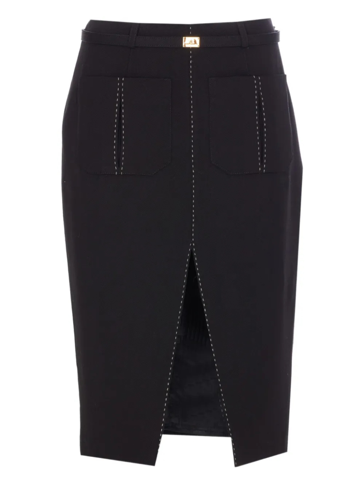 Юбка с поясом Elisabetta Franchi, черный
Юбка с поясом Elisabetta Franchi, черный